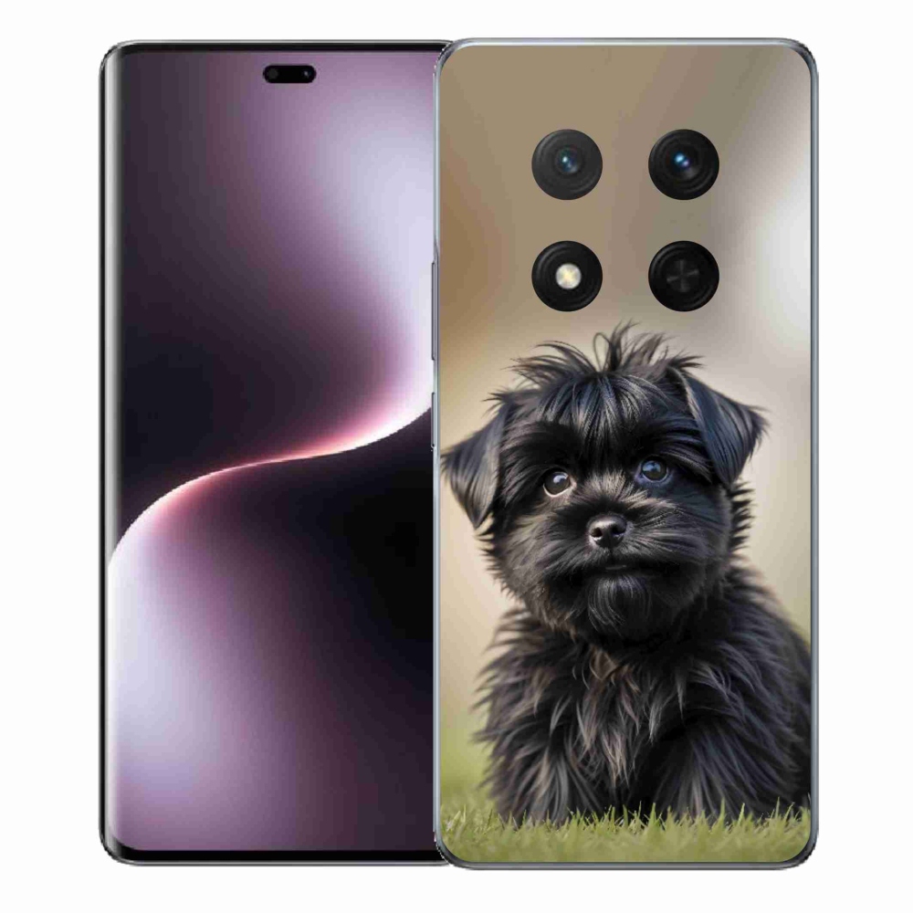 mmCase gél tok az Honor Magic 7 Lite-hoz – aranyos fekete kutyus
