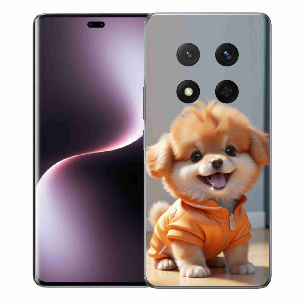 mmCase gél tok az Honor Magic 7 Lite-hoz – aranyos pomerániai pulóverben