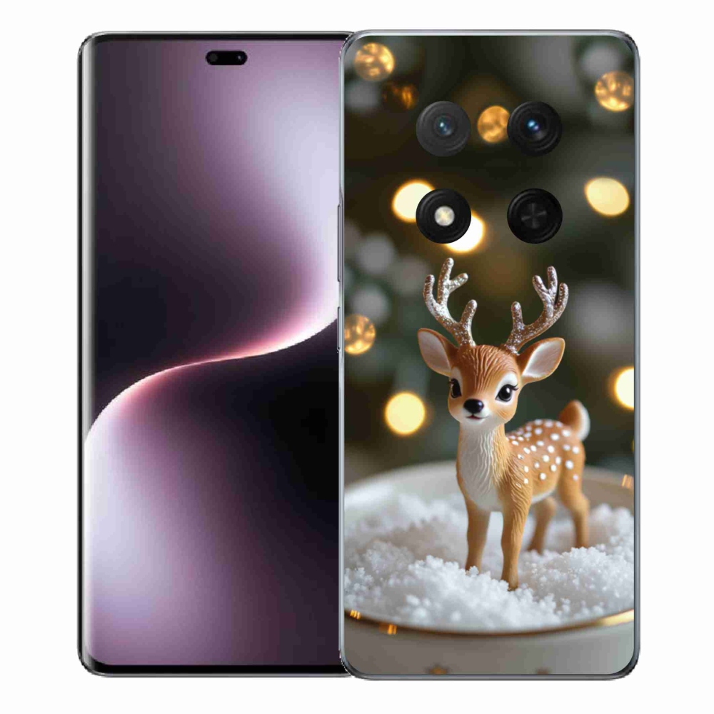 mmCase gél tok az Honor Magic 7 Lite-hoz – aranyos karácsonyi szarvas
