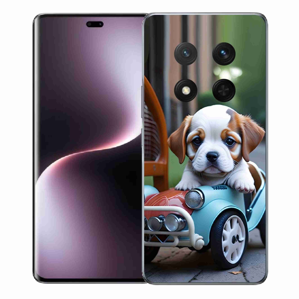 mmCase géltok az Honor Magic 7 Lite-hoz – kiskutya egy retro autóban