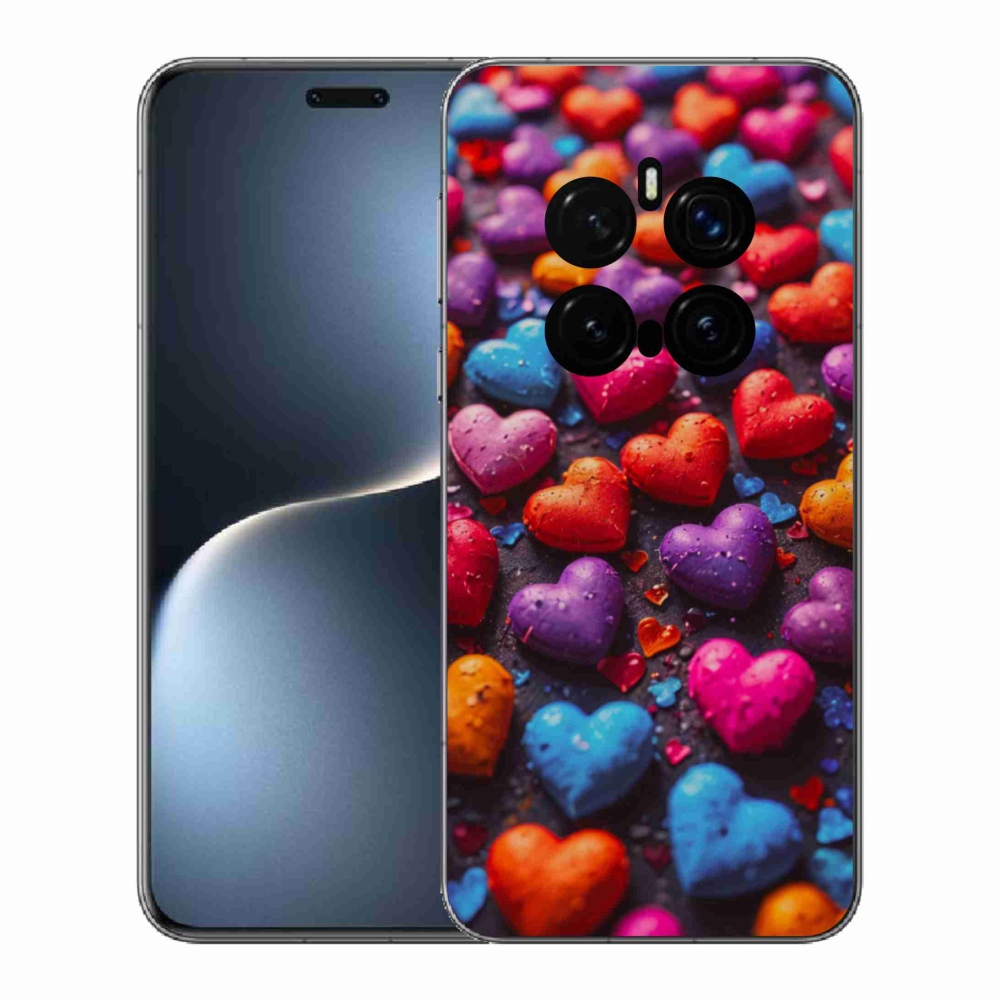 Zselés borítás mmCase a Honor Magic 7 Pro 5G készülékhez - színes szív