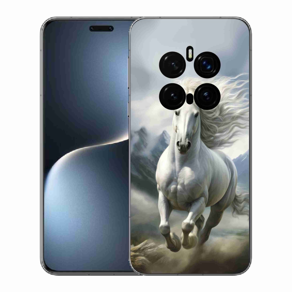 mmCase gél tok az Honor Magic 7 Pro 5G-hez – futó fehér ló 3