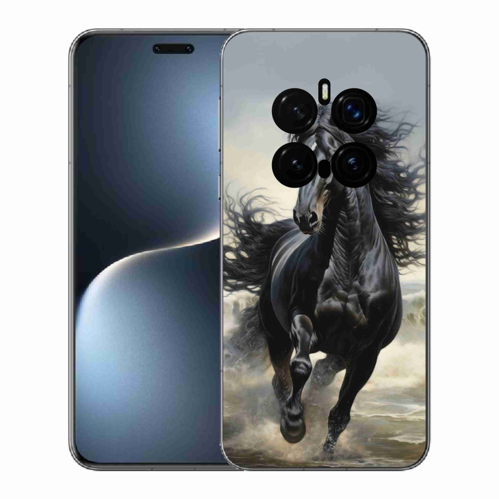 mmCase gél tok az Honor Magic 7 Pro 5G-hez – futó fekete ló