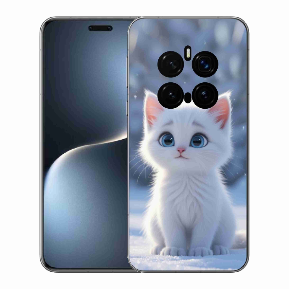 mmCase gél tok az Honor Magic 7 Pro 5G-hez – fehér cica 3