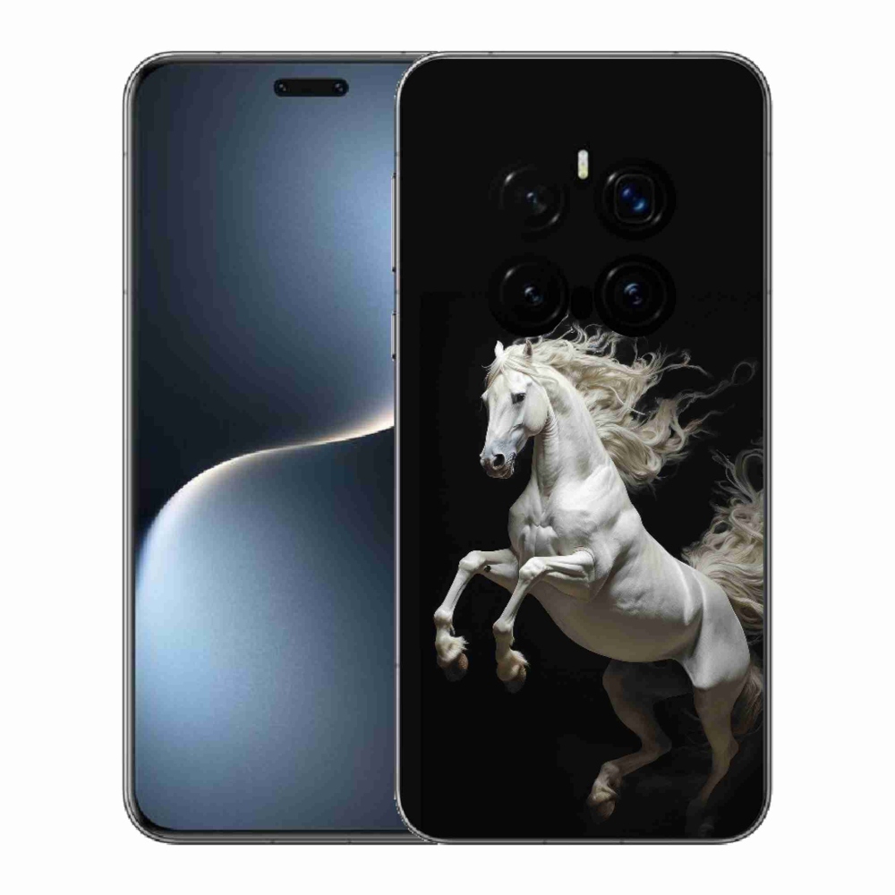 Zselés borítás mmCase a Honor Magic 7 Pro 5G számára - fehér ló 4