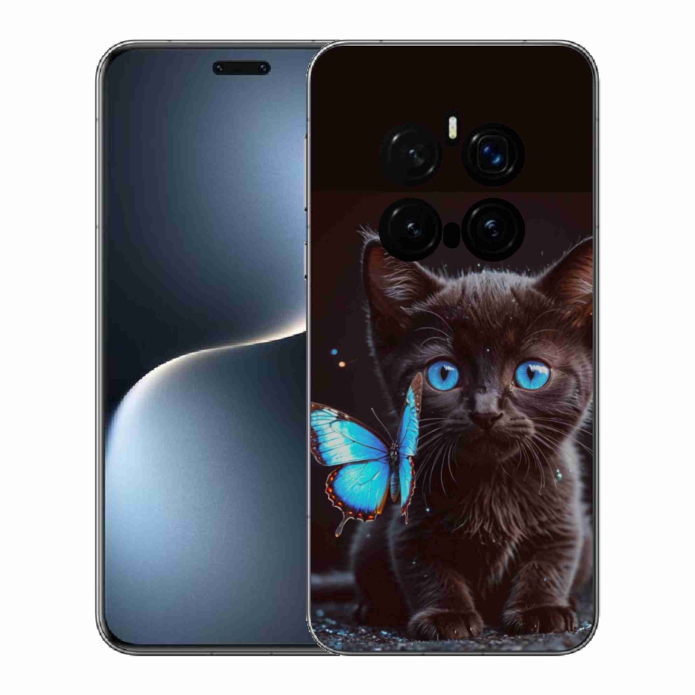 Gél borítás mmCase a Honor Magic 7 Pro 5G készülékhez - fekete cica 3