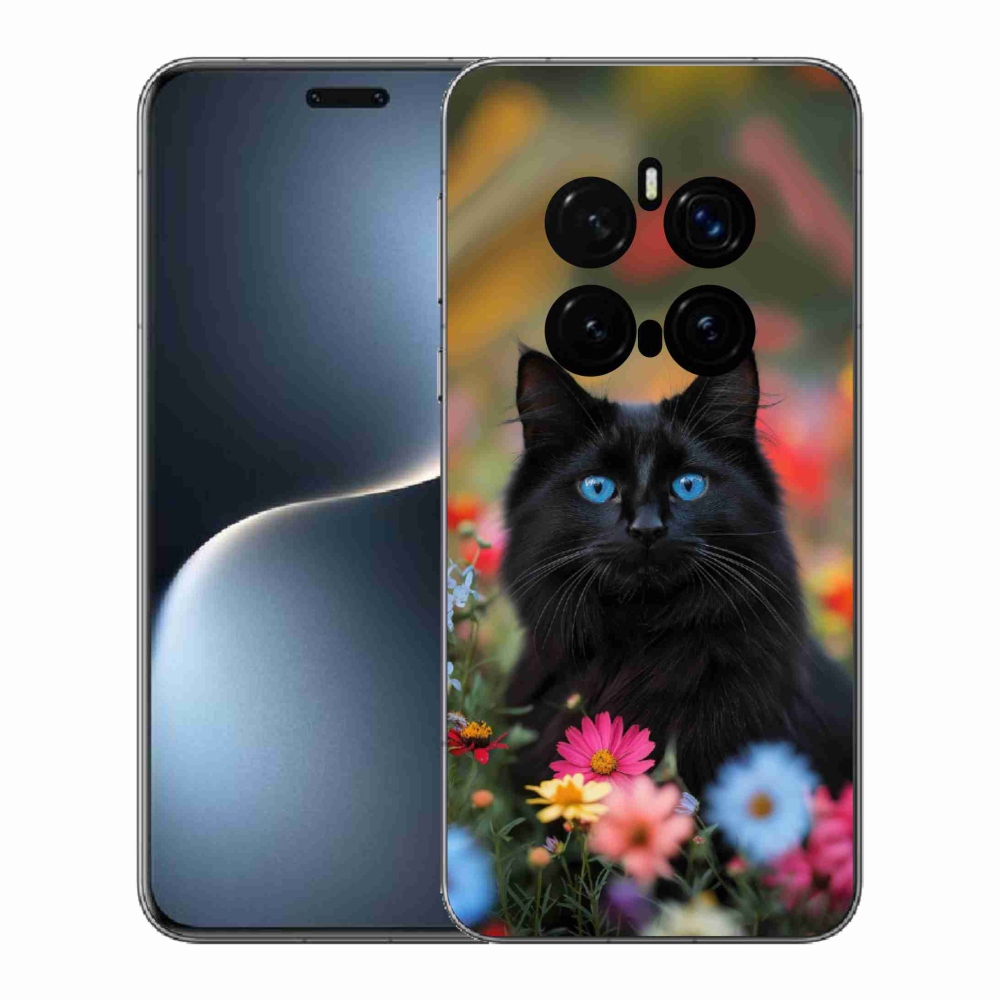 mmCase gél tok az Honor Magic 7 Pro 5G-hez – fekete cica 4