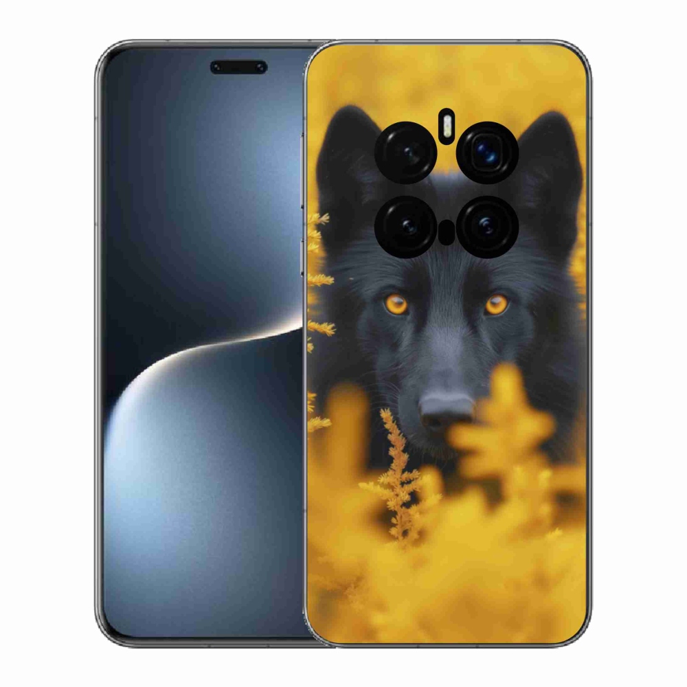 Zselés borítás mmCase a Honor Magic 7 Pro 5G készülékhez - fekete farkas 2