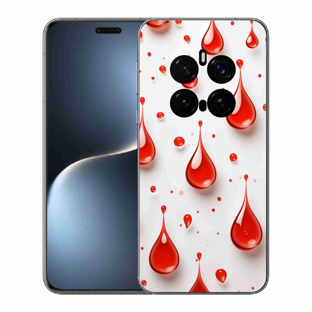 Zselés borítás mmCase a Honor Magic 7 Pro 5G készülékhez - piros cseppek