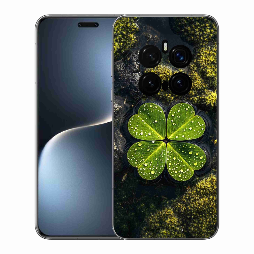 Zselés borítás mmCase a Honor Magic 7 Pro 5G számára - négylevelű lóhere