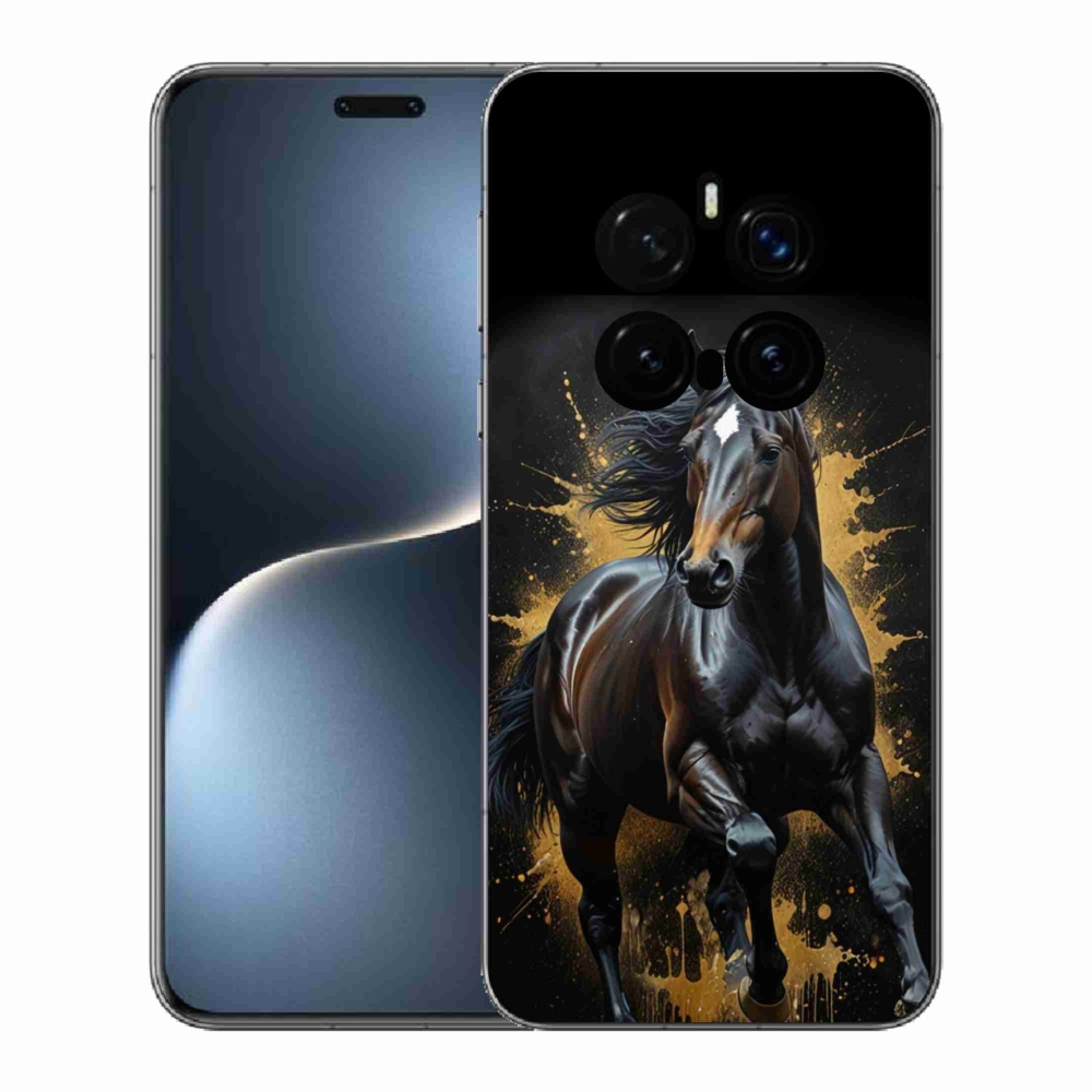mmCase gél tok az Honor Magic 7 Pro 5G-hez – elegáns fekete csikó