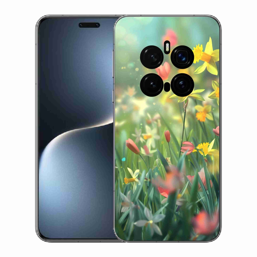 Gél borítás mmCase a Honor Magic 7 Pro 5G számára - tavaszi virágok