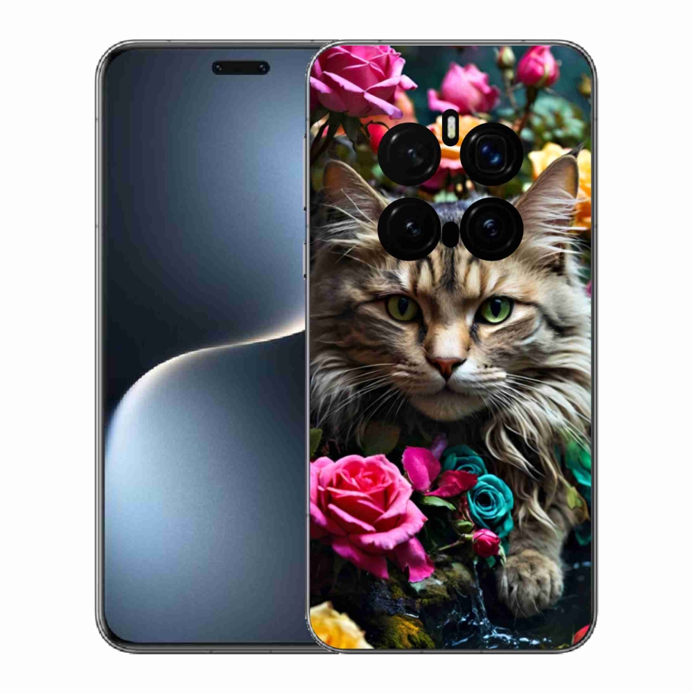 Gél borítás mmCase a Honor Magic 7 Pro 5G számára - macskaszem nézet 2