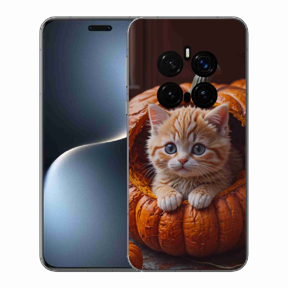 Gél borítás mmCase a Honor Magic 7 Pro 5G készülékhez - cica és tök 2