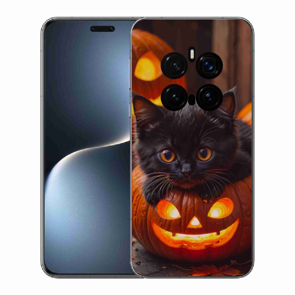 Gél borítás mmCase a Honor Magic 7 Pro 5G számára - cica és tök