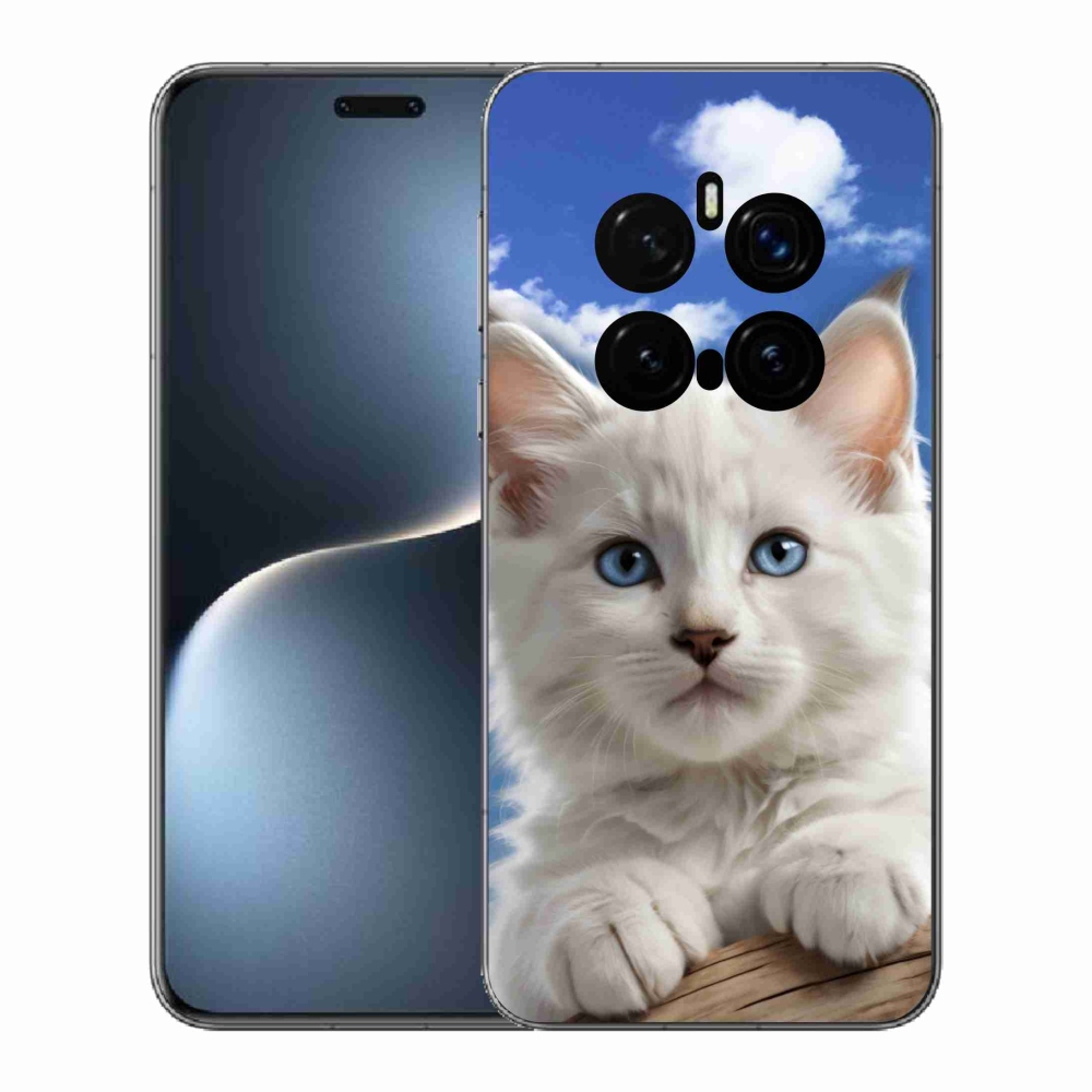 mmCase gél tok az Honor Magic 7 Pro 5G-hez – cica és felhők