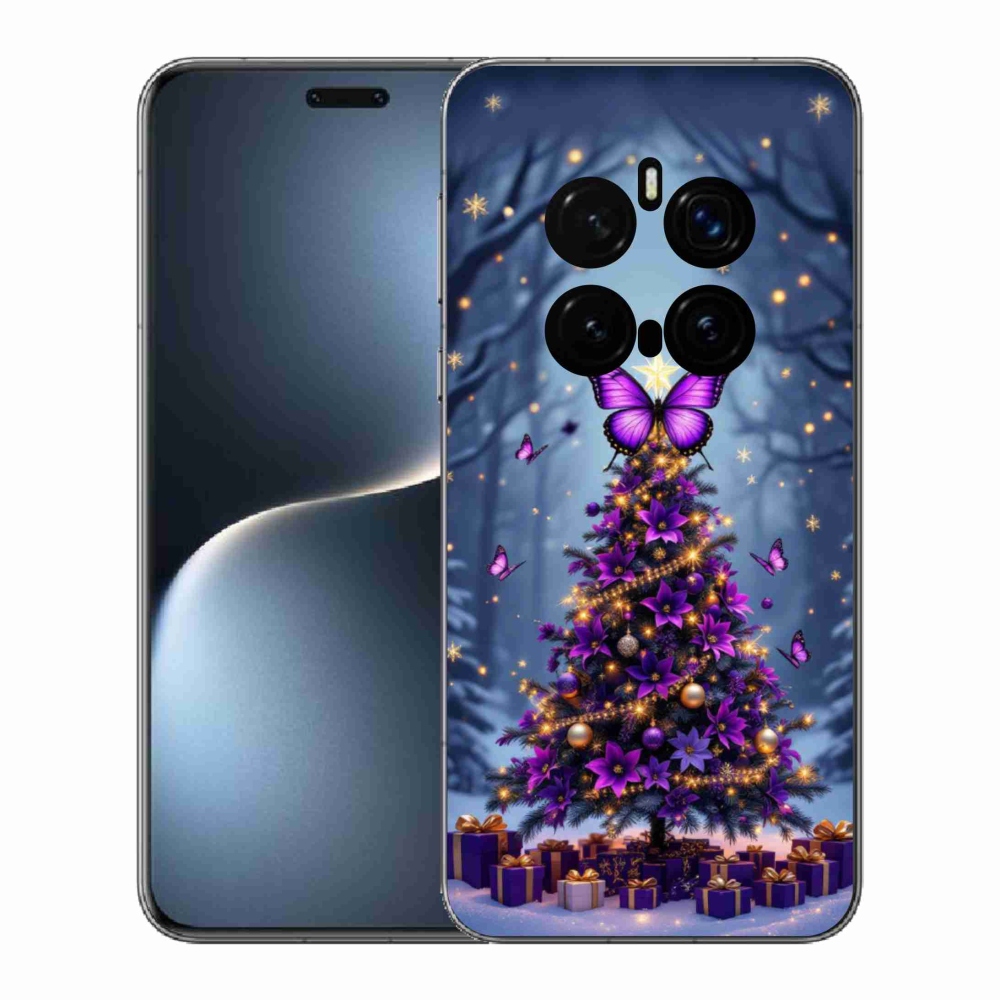 mmCase gél tok az Honor Magic 7 Pro 5G-hez – pillangós karácsonyfa