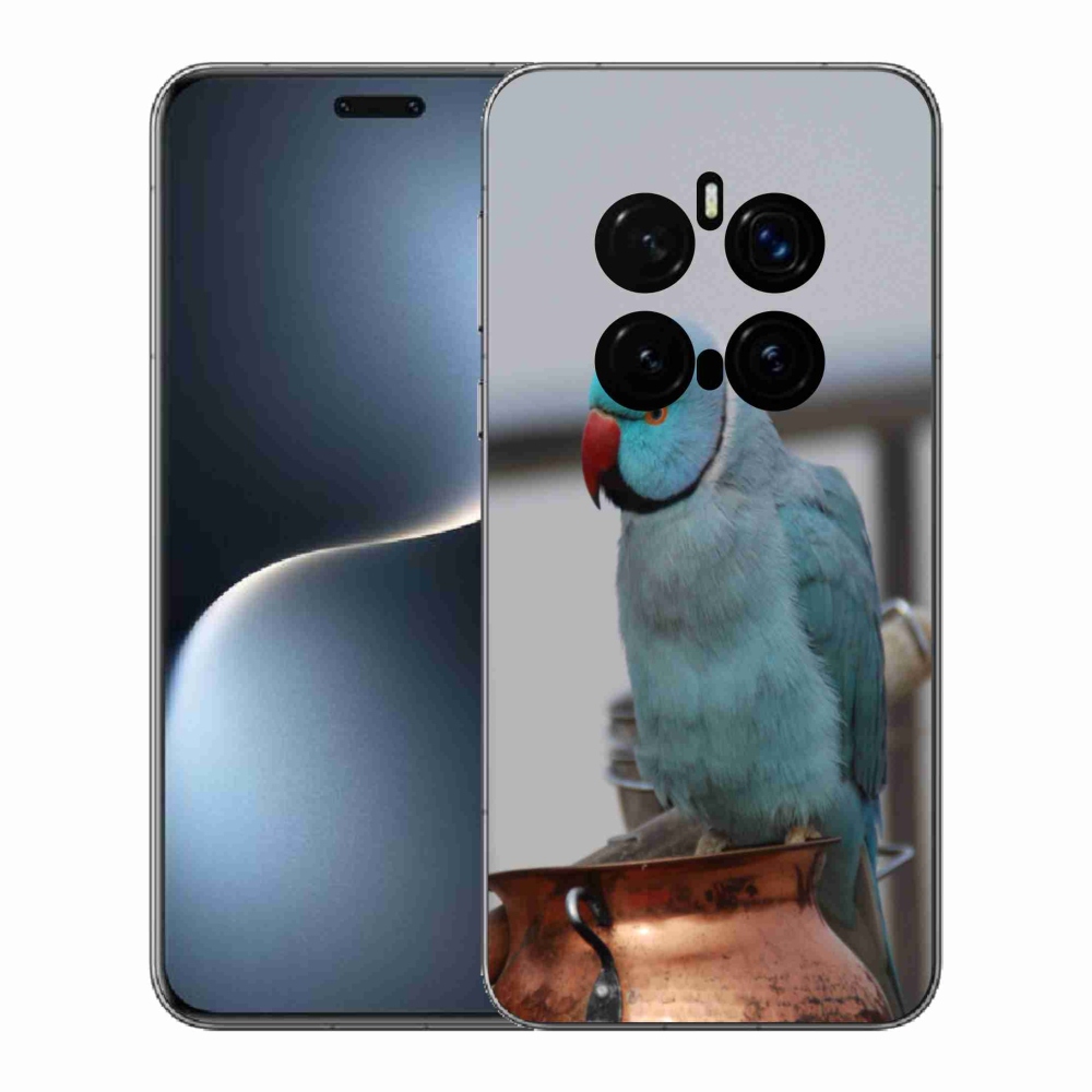 Zselés borítás mmCase a Honor Magic 7 Pro 5G készülékhez - papagáj alexander kék