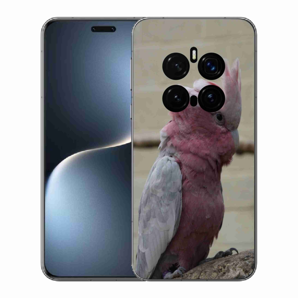 Zselés borítás mmCase a Honor Magic 7 Pro 5G készülékhez - papagáj kakadu rózsaszínű