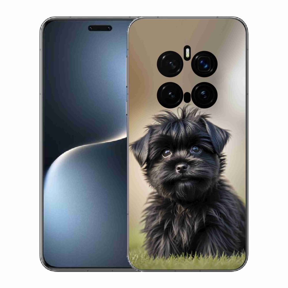 mmCase gél tok az Honor Magic 7 Pro 5G-hez – aranyos fekete kutyus