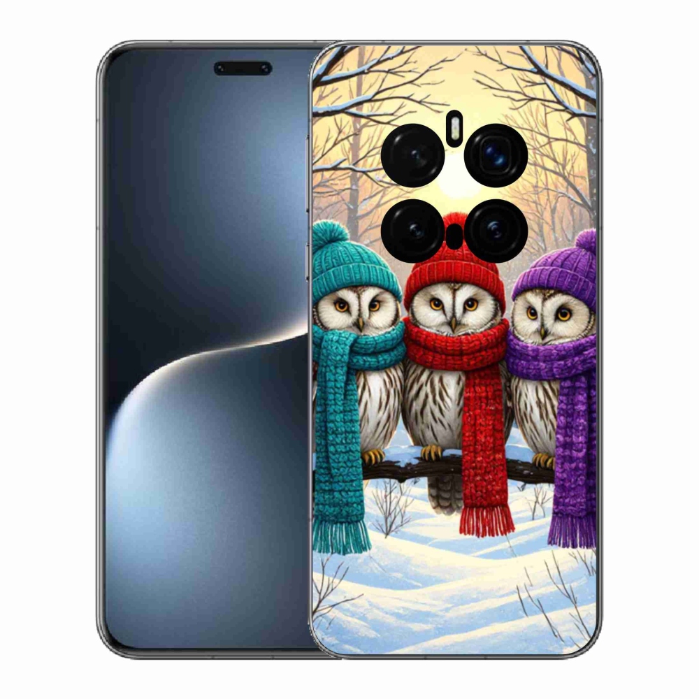 Gél borítás mmCase a Honor Magic 7 Pro 5G számára - bagoly barátok