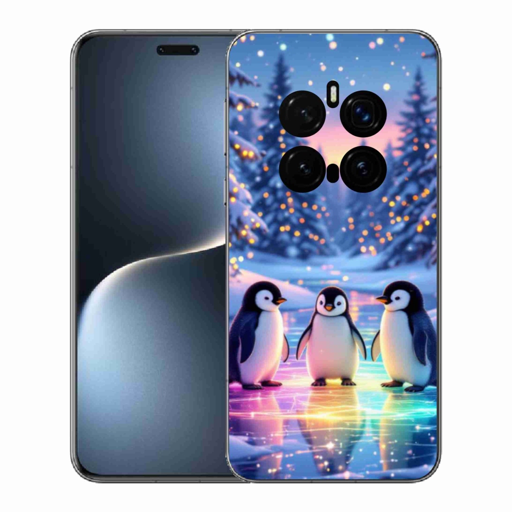 Gél borítás mmCase a Honor Magic 7 Pro 5G számára - Pingvinek