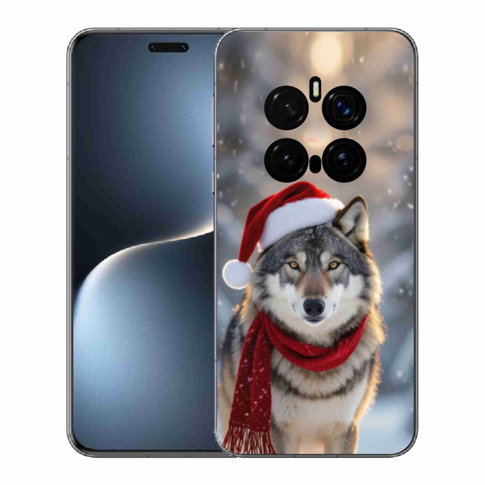 Gél borítás mmCase a Honor Magic 7 Pro 5G számára - Karácsonyi farkas