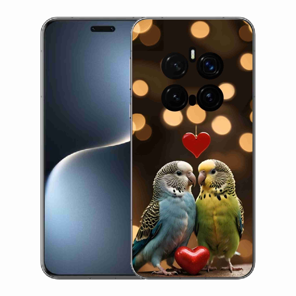 mmCase gél tok az Honor Magic 7 Pro 5G-hez – szerelmes papagájok