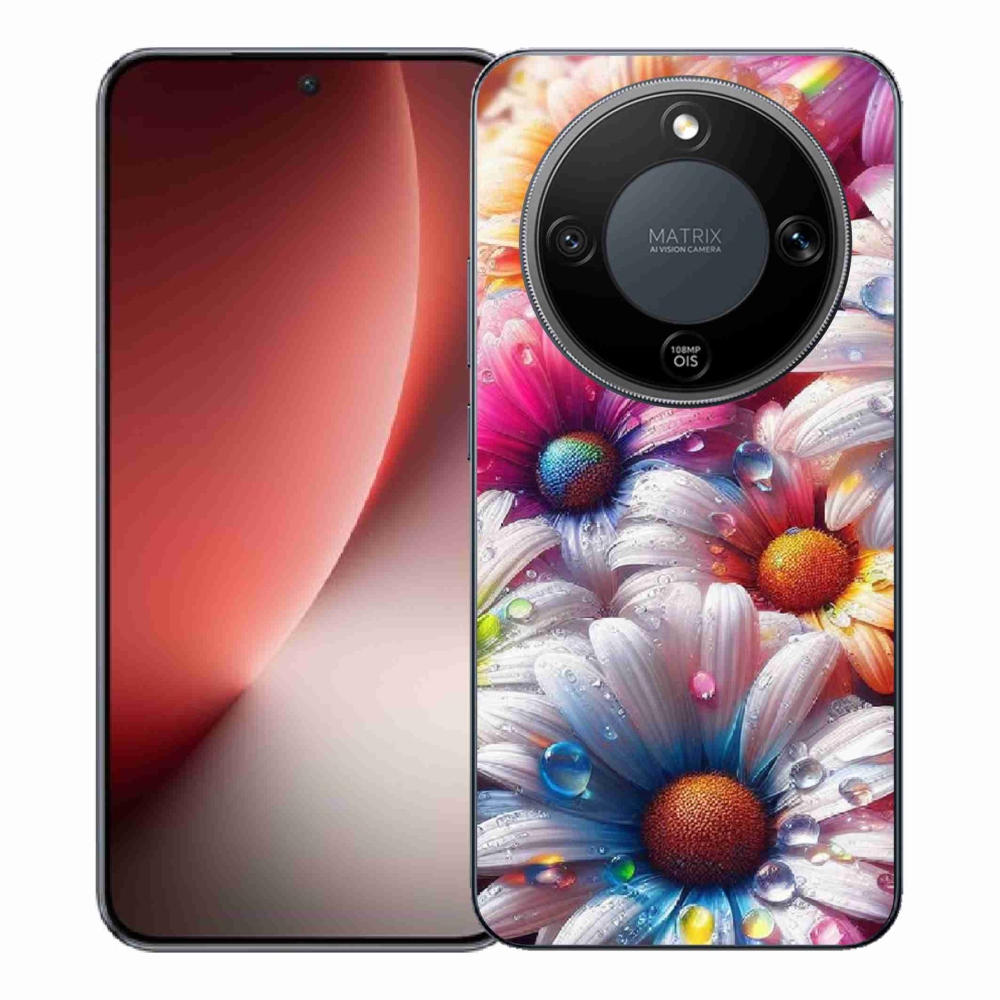 Zselés borítás mmCase a Honor Magic 8 Lite 5G készülékhez - színes margaréták