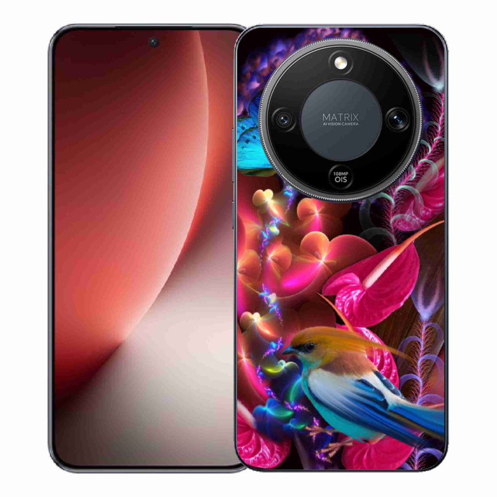 Gél borító mmCase a Honor Magic 8 Lite 5G számára - színes virágok