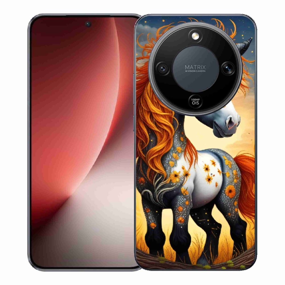Zselés borítás mmCase a Honor Magic 8 Lite 5G számára - színes póni