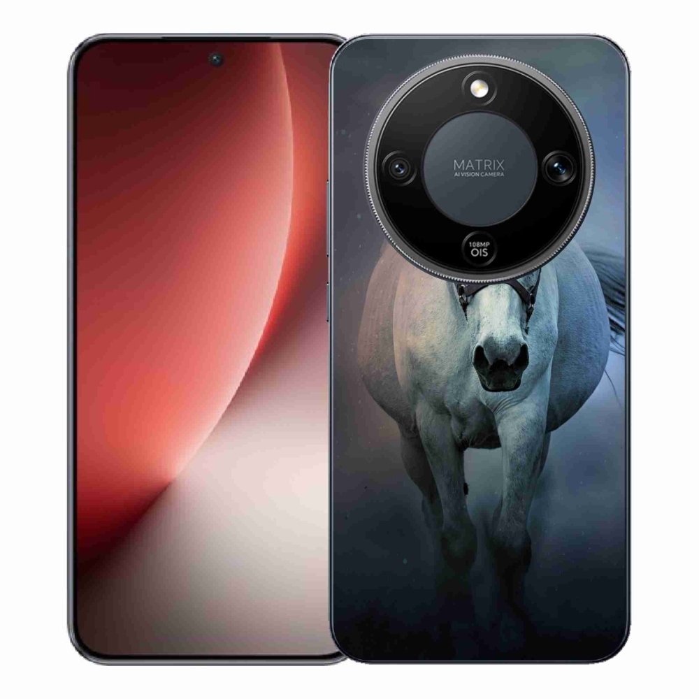 Gél borítás mmCase a Honor Magic 8 Lite 5G számára - futó fehér ló