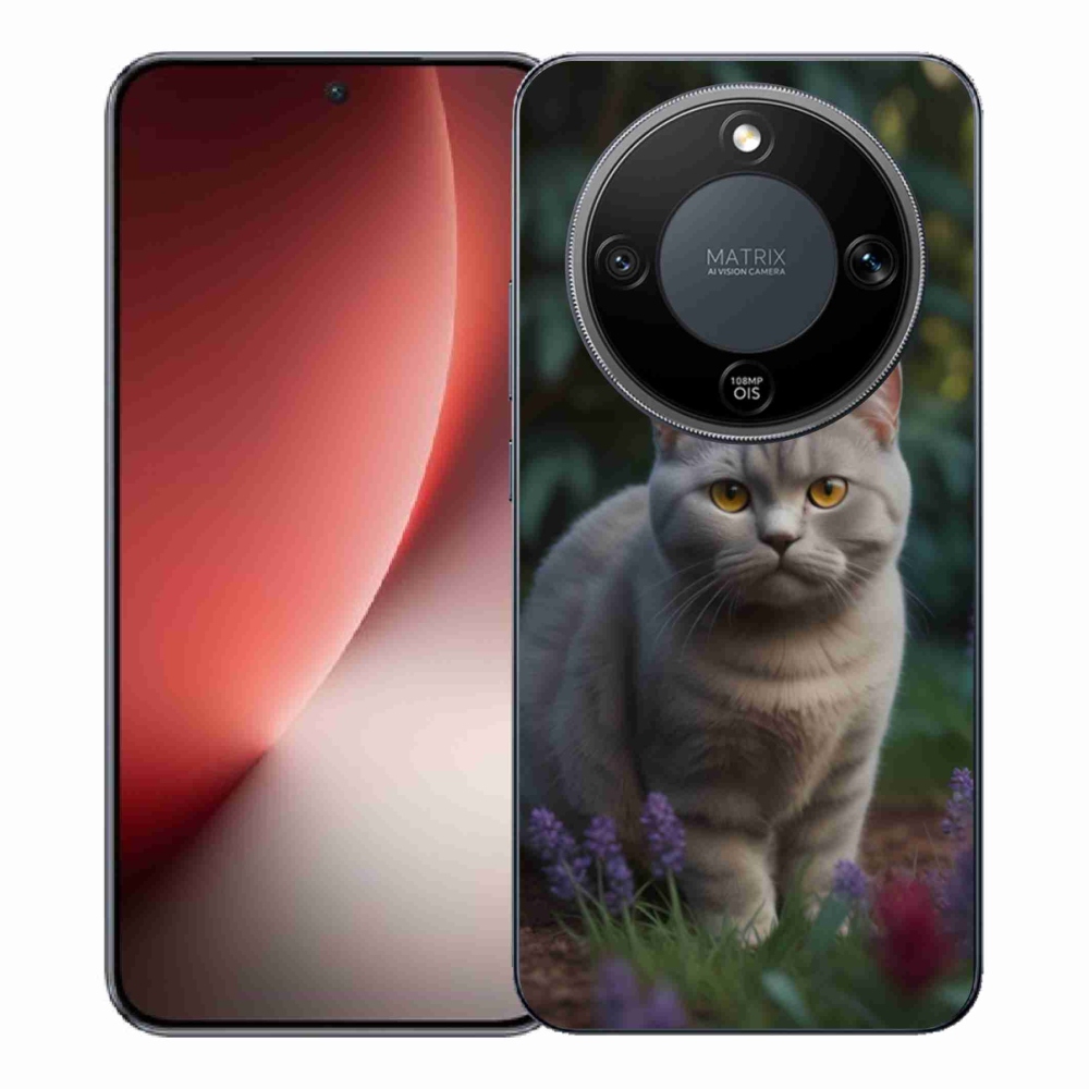 Zselés borítás mmCase a Honor Magic 8 Lite 5G számára - brit macska