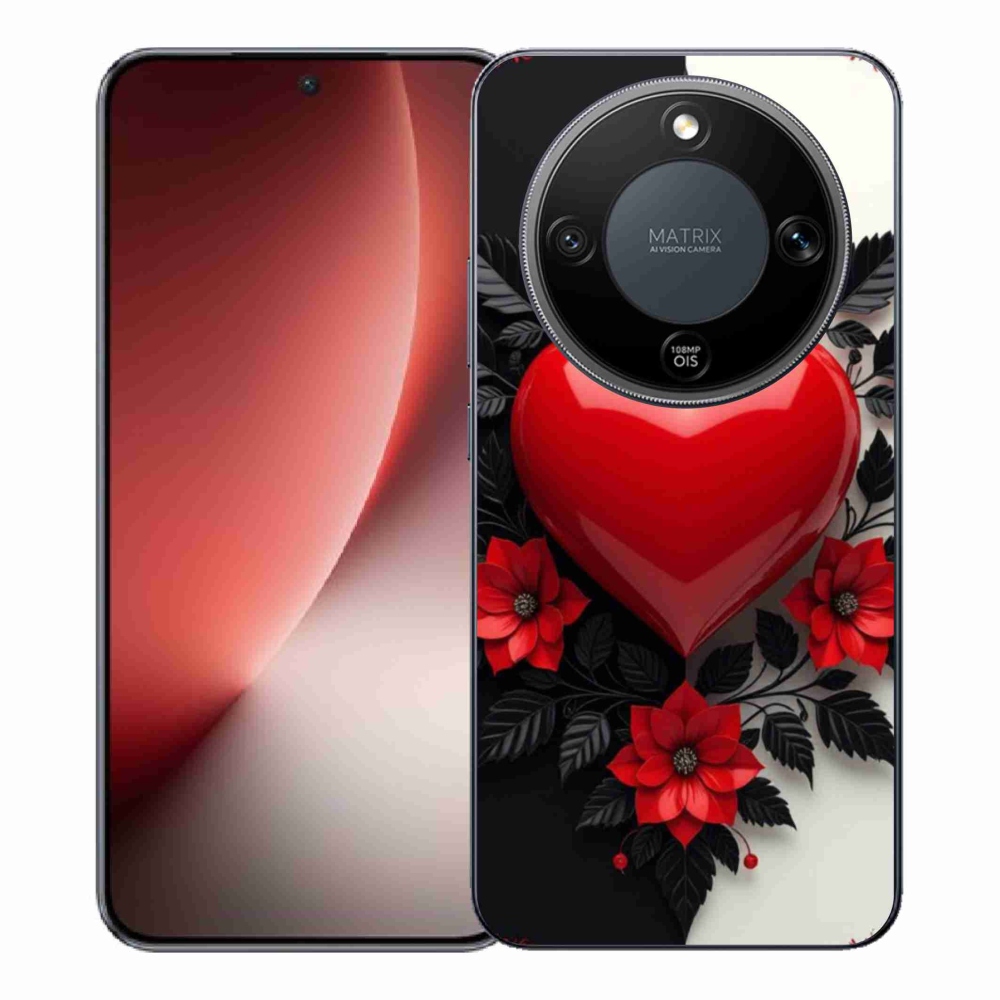 Gél borítás mmCase a Honor Magic 8 Lite 5G készülékhez - piros szív