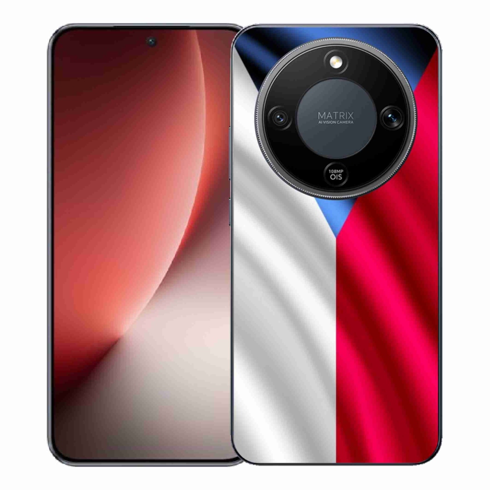 Gél borítás mmCase a Honor Magic 8 Lite 5G számára - cseh zászló