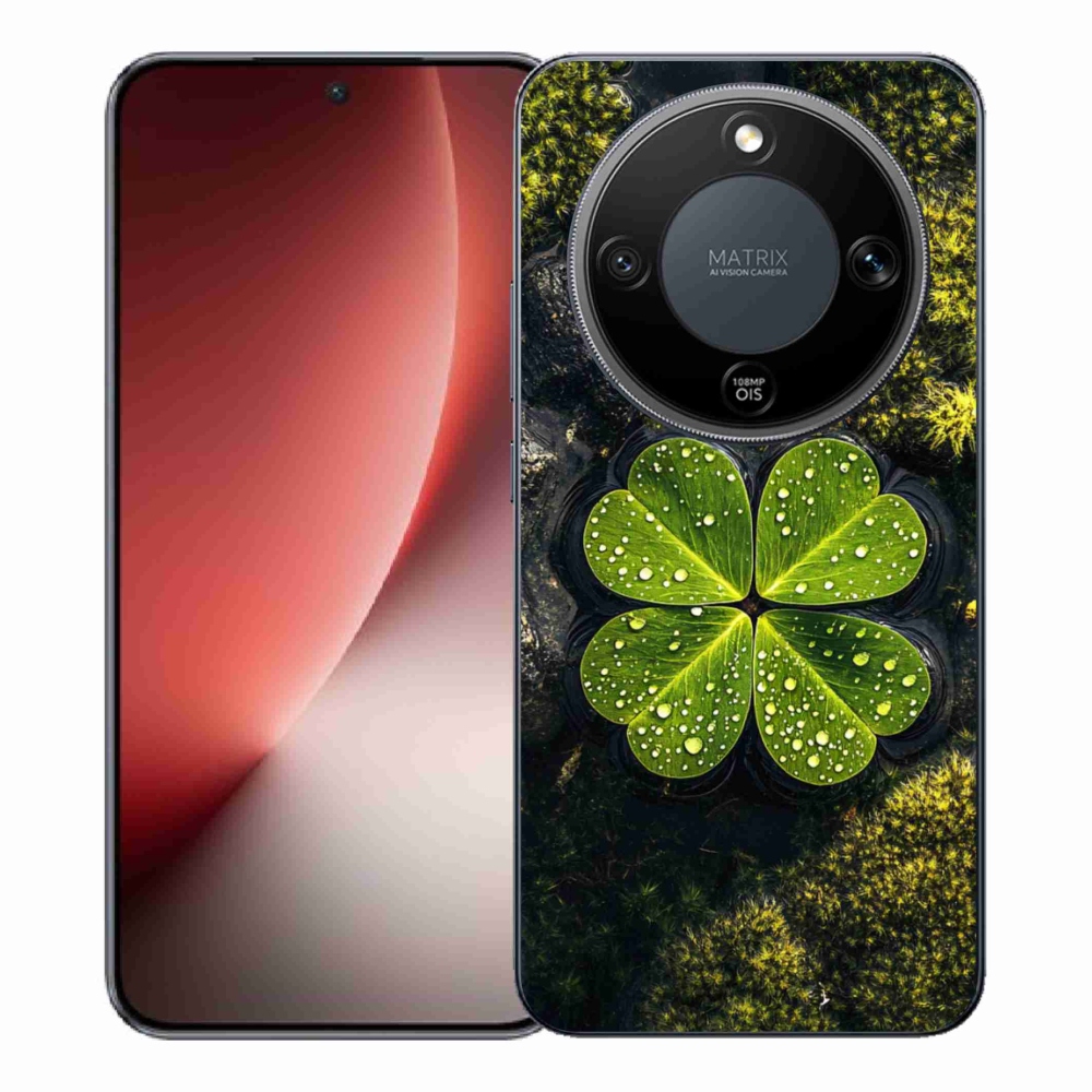 Gél borítás mmCase a Honor Magic 8 Lite 5G számára - négylevelű lóhere