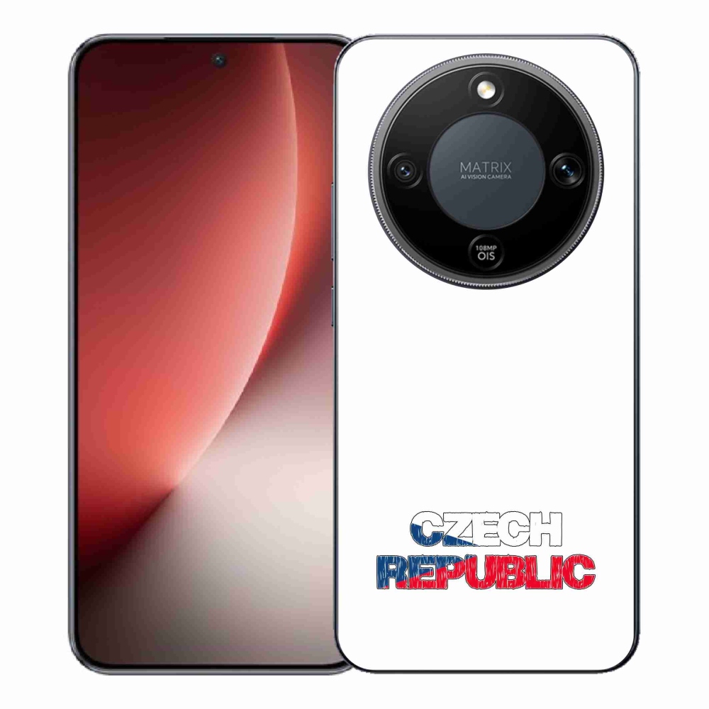 Gél borító mmCase a Honor Magic 8 Lite 5G készülékhez - Csehország fehér háttér