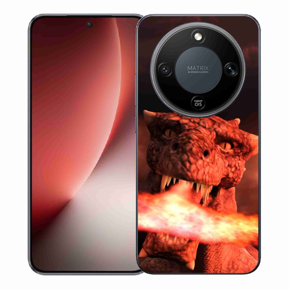 Zselés borítás mmCase a Honor Magic 8 Lite 5G számára - sárkány