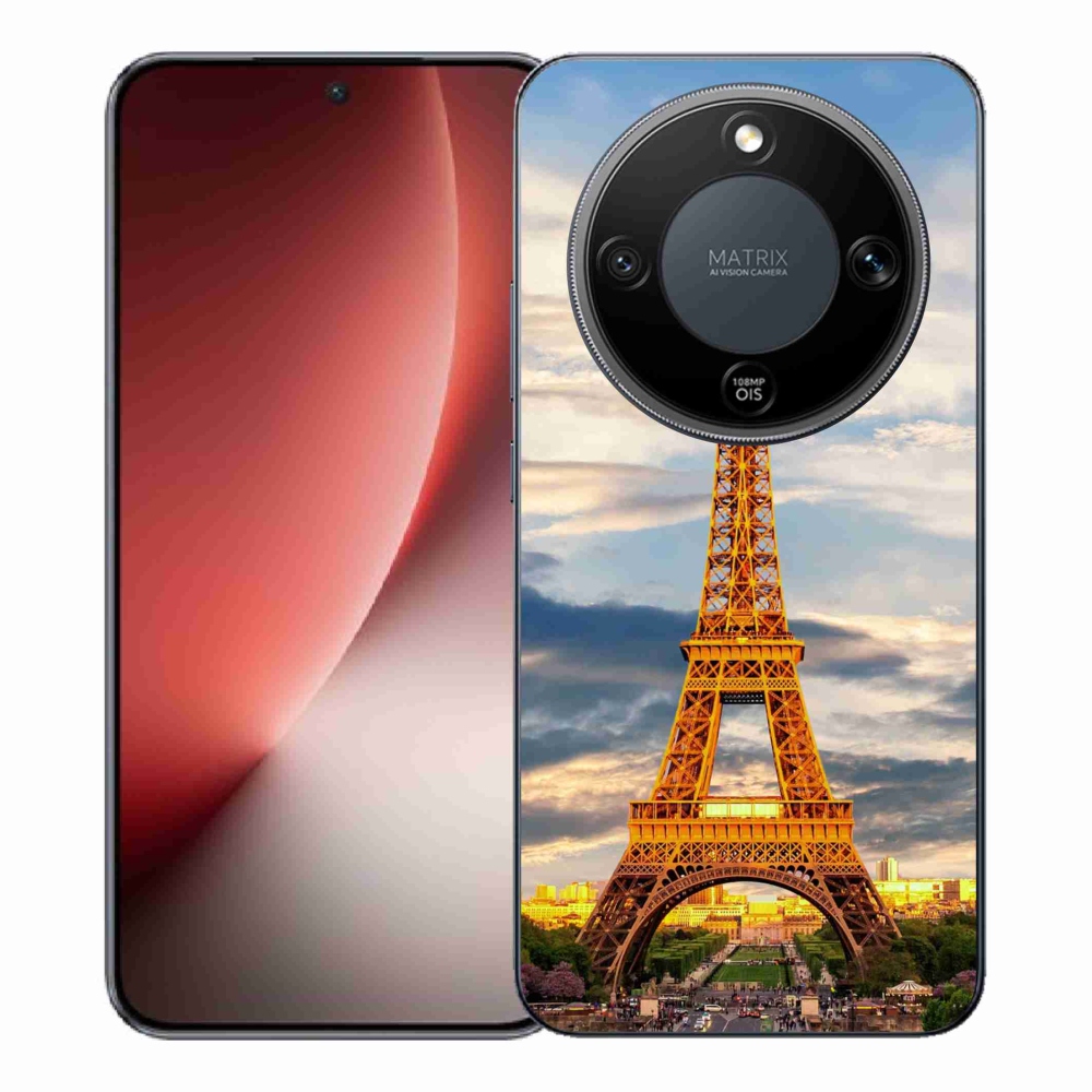 Gél borítás mmCase a Honor Magic 8 Lite 5G számára - eiffel torony 3