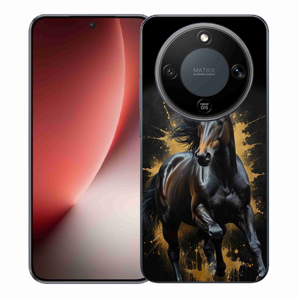 mmCase géltok az Honor Magic 8 Lite 5G-hez – elegáns fekete csikó