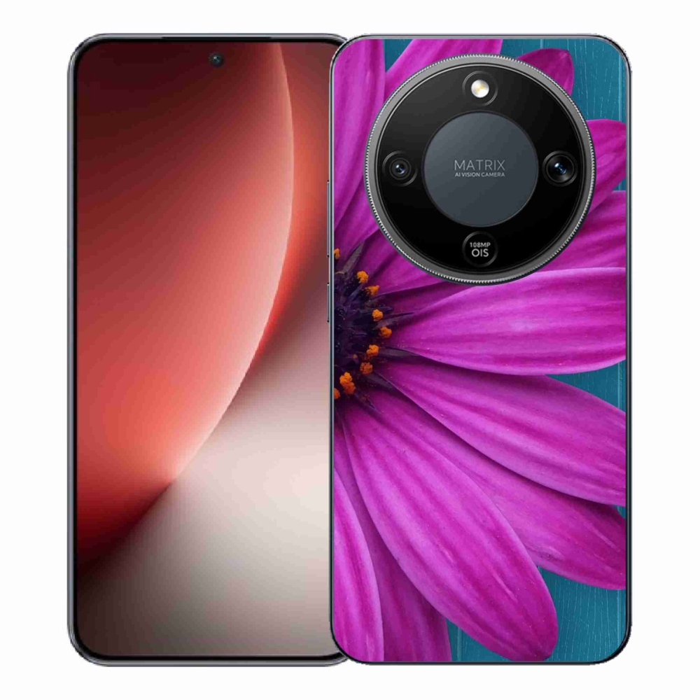 Zselés borítás mmCase a Honor Magic 8 Lite 5G készülékhez - lila margaréta