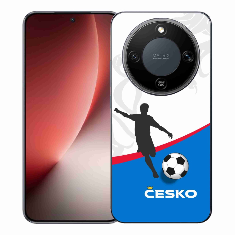 Zselés borítás mmCase a Honor Magic 8 Lite 5G-hez - futball Csehország 1