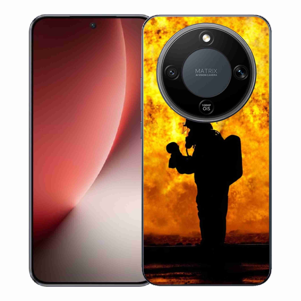 Zselés borítás mmCase a Honor Magic 8 Lite 5G számára - tűzoltó