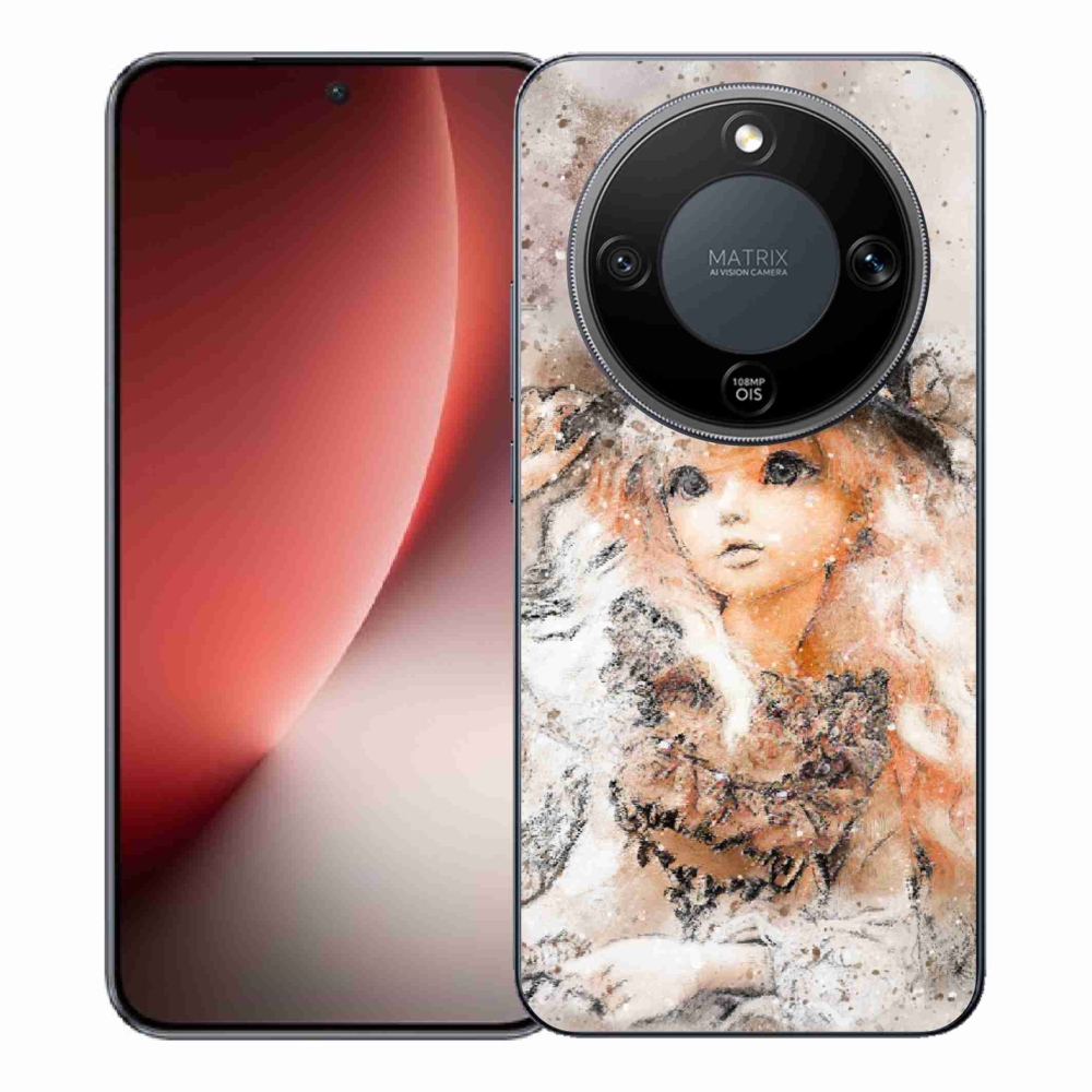 Gél borítás mmCase a Honor Magic 8 Lite 5G számára - lány kalapban