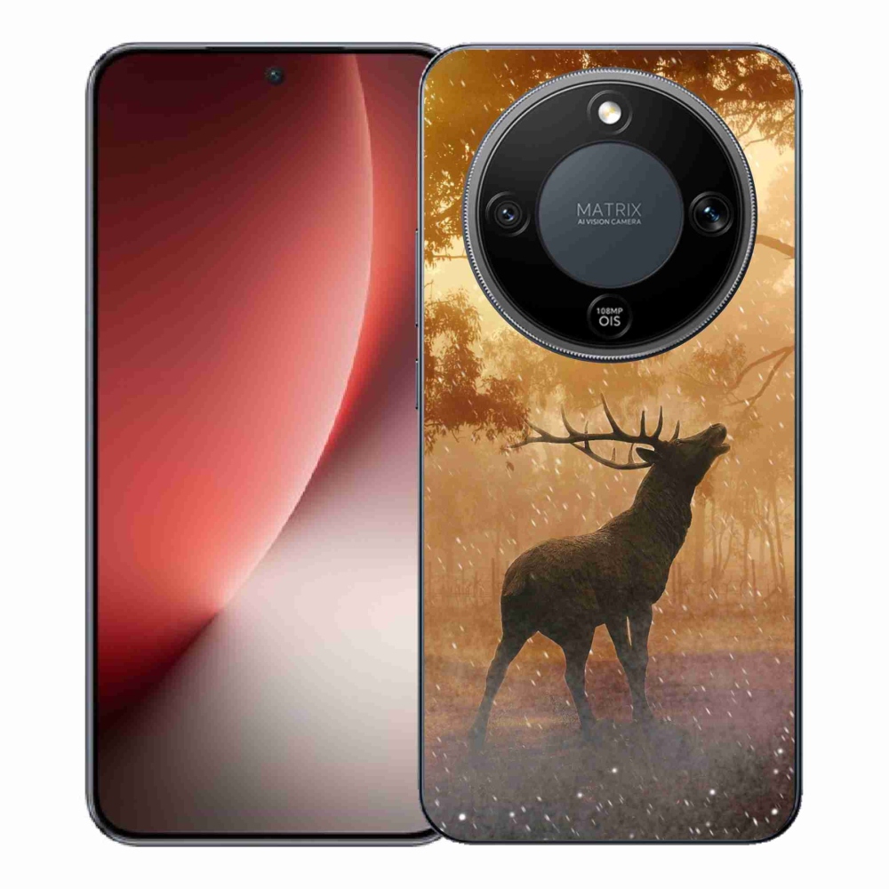 Zselés borítás mmCase a Honor Magic 8 Lite 5G számára - szarvas a vadászaton