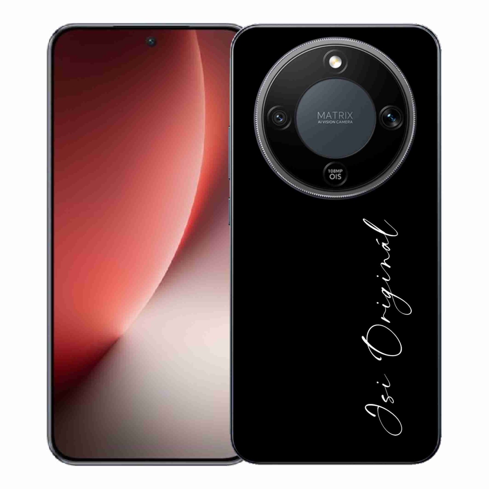 Gél borító mmCase a Honor Magic 8 Lite 5G számára - te vagy az eredeti fekete háttér