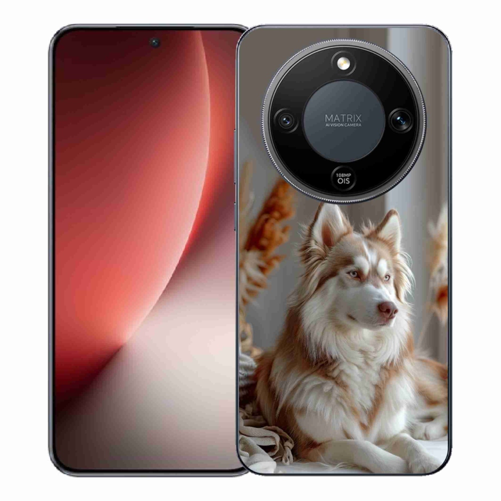 mmCase gél tok az Honor Magic 8 Lite 5G-hez – nyugodt szibériai husky