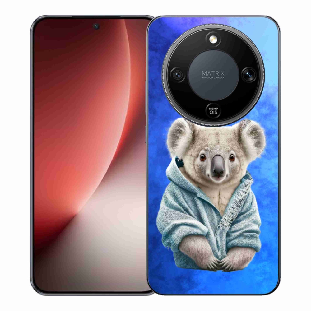Zselés borítás mmCase a Honor Magic 8 Lite 5G számára - koala pulóverben