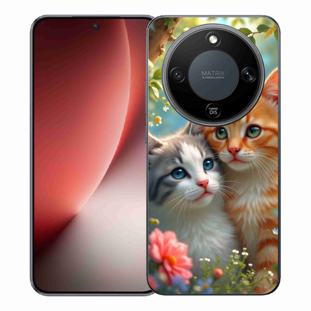 Gél borítás mmCase a Honor Magic 8 Lite 5G számára - macskaszerelem 2