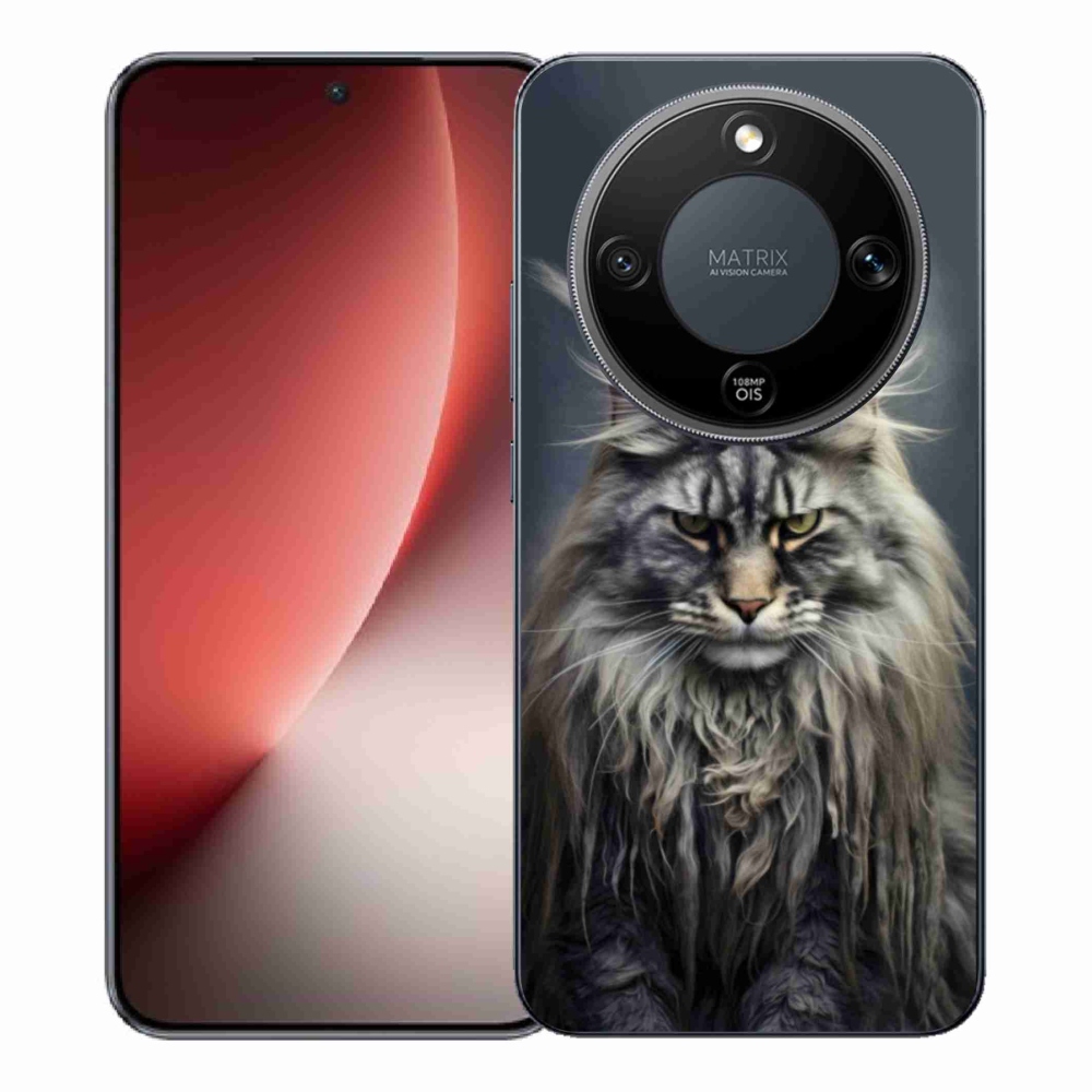 Gél borítás mmCase a Honor Magic 8 Lite 5G számára - macskaszem nézet 4